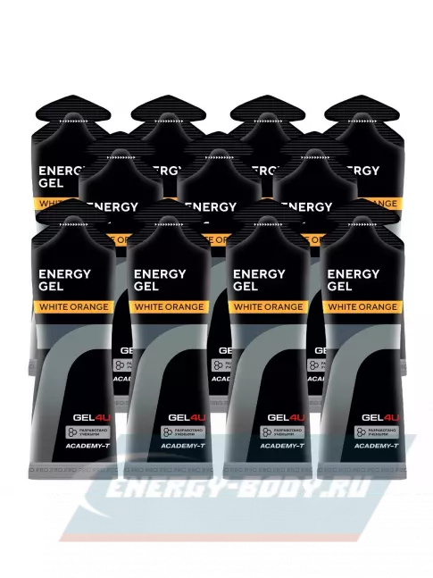Энергетический гель GEL4U Energy GEL 11 x 60 г, Апельсин
