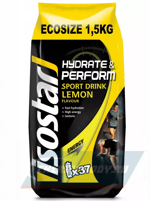  ISOSTAR Hydrate and Perform Powder 1 пакет = 1.5 кг, Лимон
