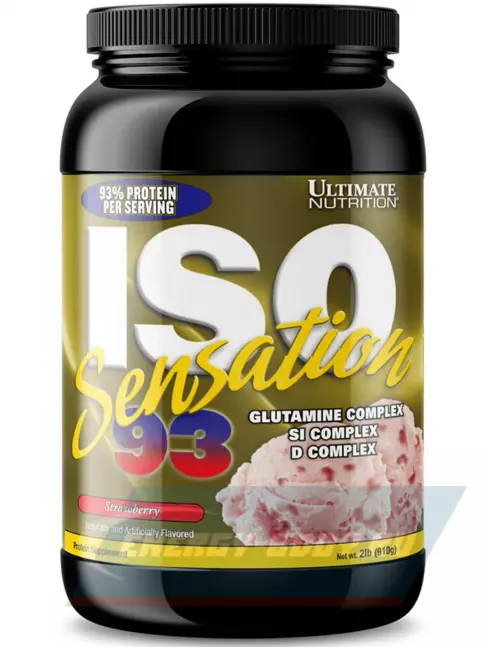  Ultimate Nutrition ISO Sensation 93 910 г, Клубника