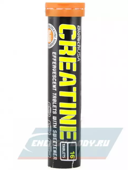  BioTechUSA Creatine Zero Effervescent tablet 18 таблеток, Апельсин