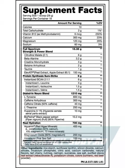 Предтерник Mutant MADNESS ALL-IN 504 г, Тропический вихрь Предтерник Mutant MADNESS ALL-IN 504 г, Тропический вихрь