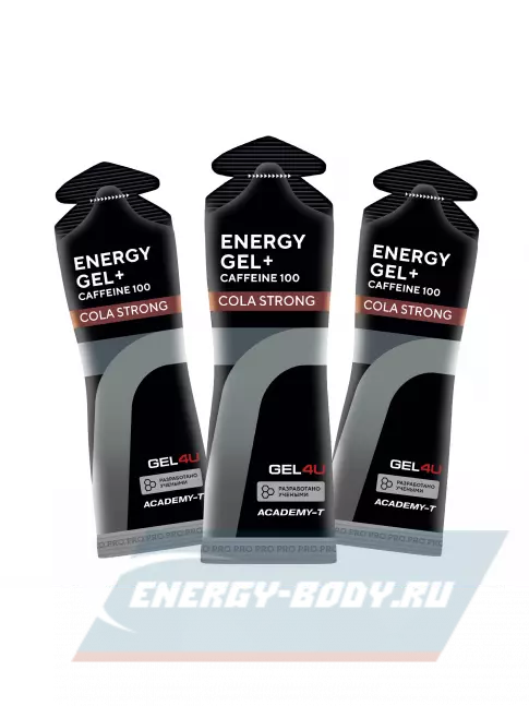 Энергетический гель GEL4U Energy GEL + Caffeine 100 3 x 60 г, Кола
