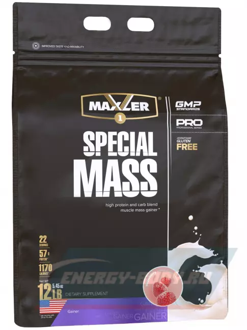 Гейнер MAXLER Special Mass Gainer 5450 г, Клубника
