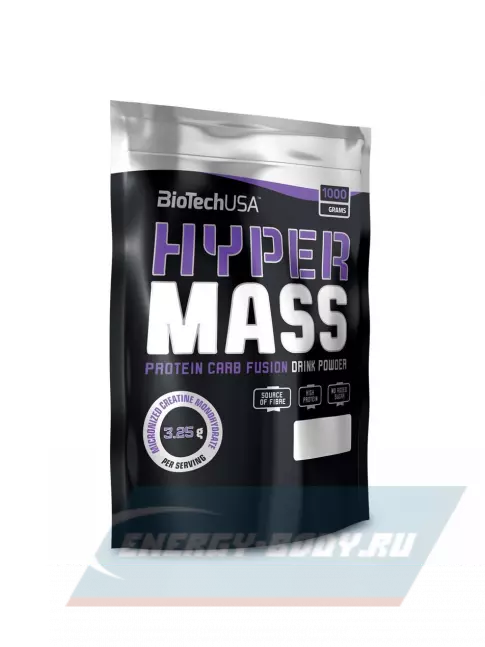 Гейнер BioTechUSA Hyper Mass 5000 1000 г, Клубника