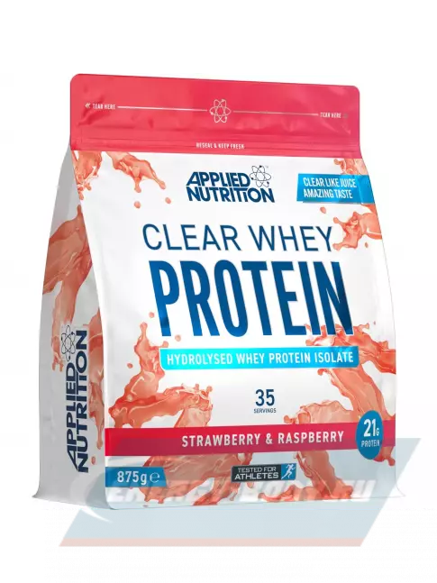  APPLIED NUTRITION Clear Whey Protein 875 г, Клубника и Малина