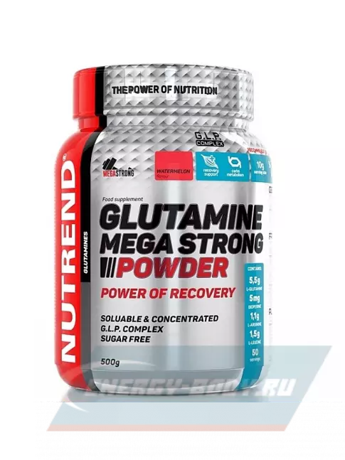Глютамин NUTREND GLUTAMINE Mega Strong Powder 500 г, Арбуз
