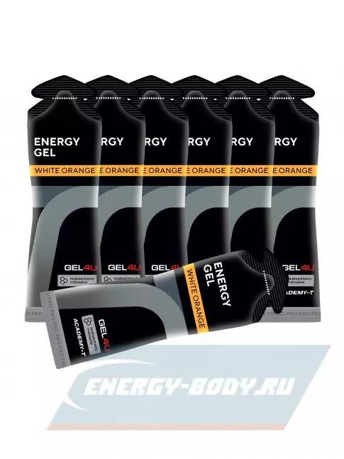 Энергетический гель GEL4U Energy GEL 7 x 60 г, Апельсин