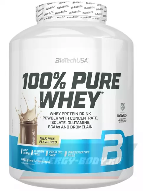  BioTechUSA 100% Pure Whey 2000 г, Рисовый пудинг