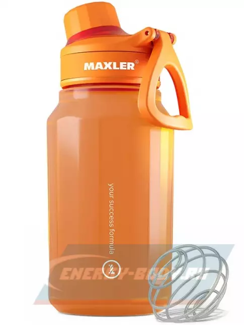  MAXLER Water Bottle Shake&Mix 750 мл, Оранжевый