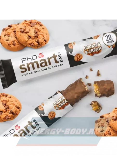 Батончик протеиновый PhD Nutrition Smart Bar 3 x 64 г, Печенье и Сливки