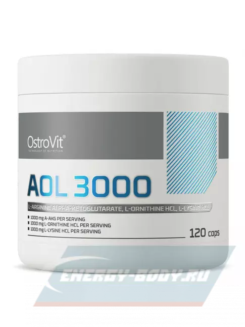 Аминокислотны OstroVit AOL 3000 mg 120 капсул