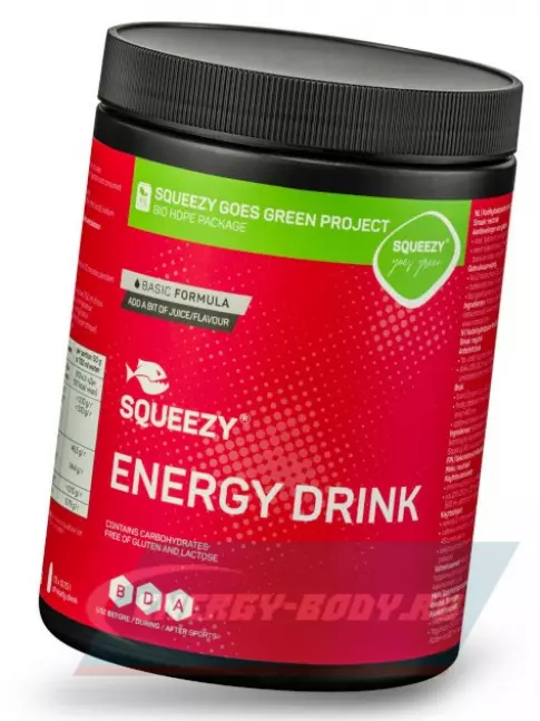  SQUEEZY ENERGY DRINK 650 г, Нейтральный