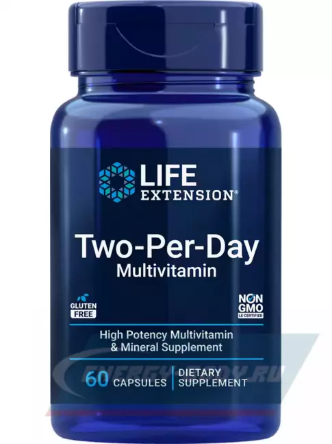  Life Extension Two-Per-Day Multivitamin 60 капсул
