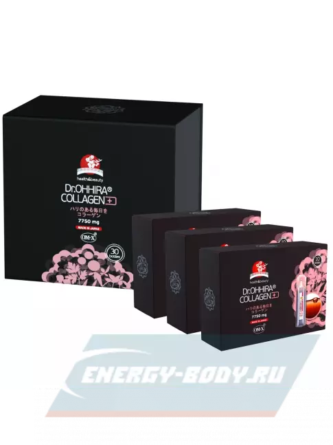 COLLAGEN DR.OHHIRA Годовой курс питьевого Коллагена ОМ-Х плюс 30 флаконов по 20 мл, Нейтральный