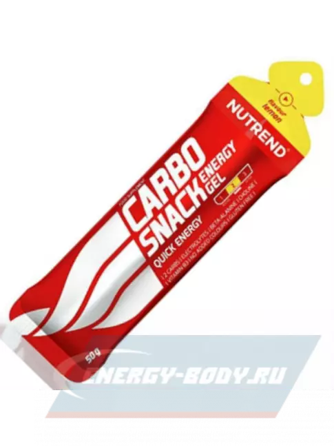 Энергетический гель NUTREND Carbosnack саше 4 шт x 50 г, Лимон