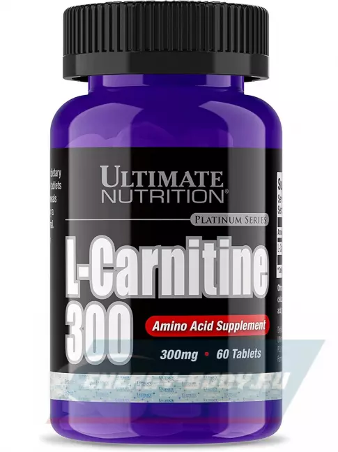 L-Карнитин Ultimate Nutrition L-CARNITINE 300 60 таблеток, нейтральный