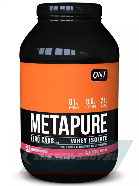  QNT METAPURE ZERO CARB 908 г, Клубника