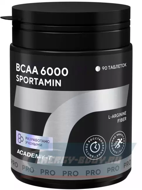 Аминокислотны Академия-Т BCAA 6000 SPORTAMIN 90 таблеток Аминокислотны Академия-Т BCAA 6000 SPORTAMIN 90 таблеток