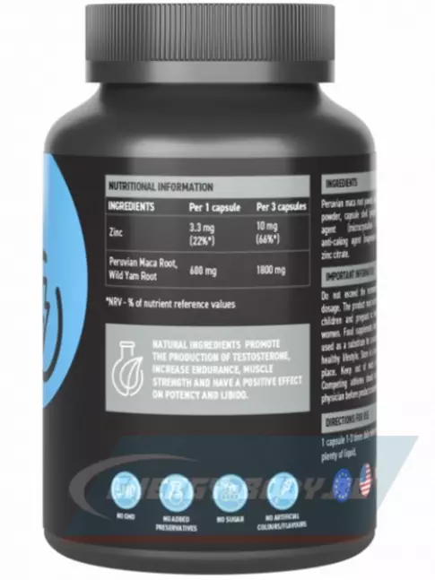  UltraSupps Testoboost 30 капсул