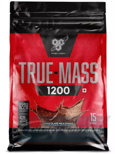 Гейнер BSN True Mass 1200 Weight Gainer 4650 г, Шоколадный молочный коктейль