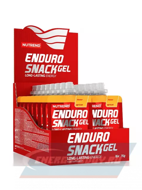 Энергетический гель NUTREND EnduroSnack саше 16 x 75 г, Абрикос