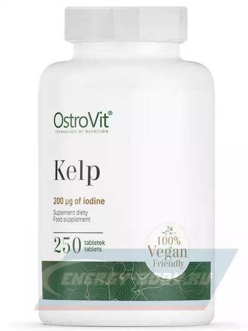 Минералы OstroVit KELP 250 веган таблетки