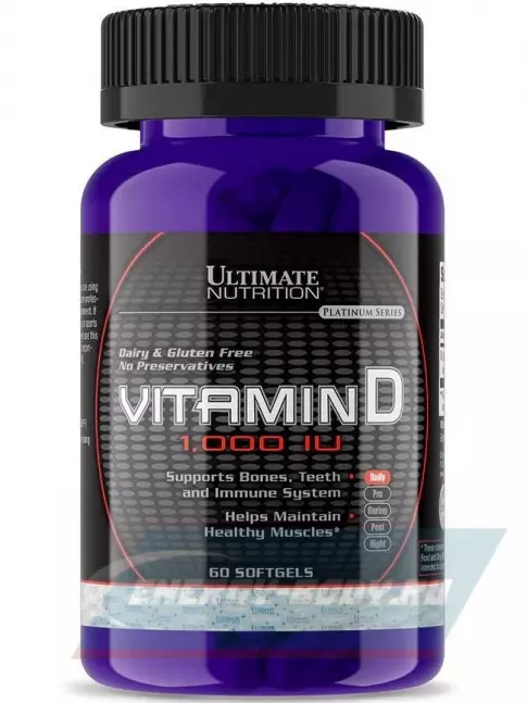  Ultimate Nutrition VITAMIN D 60 капсул