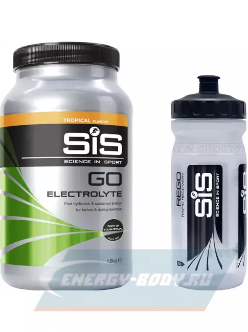  SCIENCE IN SPORT (SiS) GO Electrolyte + Бутылочка прозрачная Тропические фрукты №2
