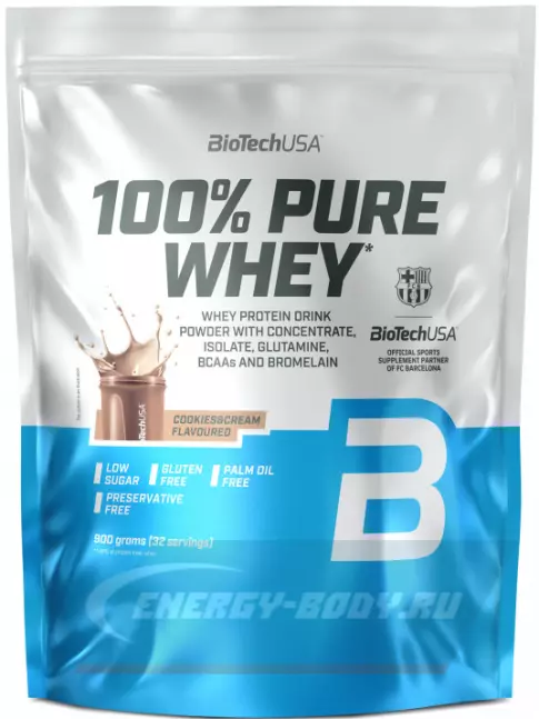  BioTechUSA 100% Pure Whey 900 г, Печенье - крем