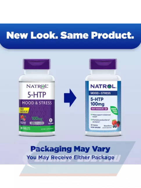 Natrol 5-HTP 100 mg Fast Dissolve 30 жевательных таблеток