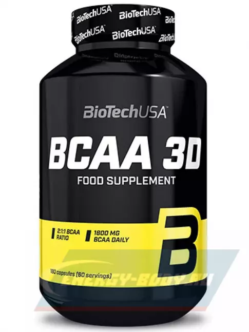 ВСАА BioTechUSA BCAA 3D 2:1:1 180 капсул