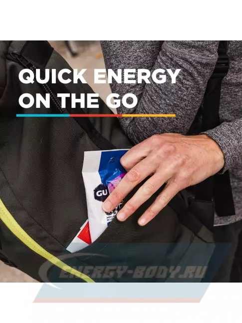 Восстановление GU Energy Labs Мармеладки Energy Chews no caffeine 6 x 60 г, Радужный фруктовый микс