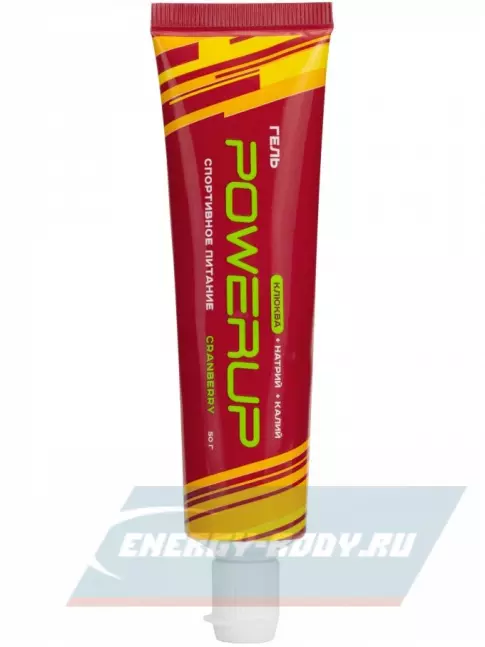 Энергетический гель Powerup Набор гелей с углеводами и электролитами 9 х 50 г, Микс