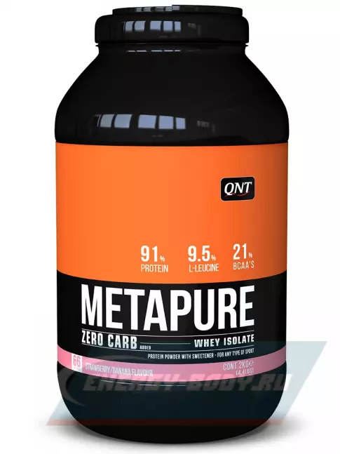  QNT METAPURE ZERO CARB 2000 г, Клубника-банан