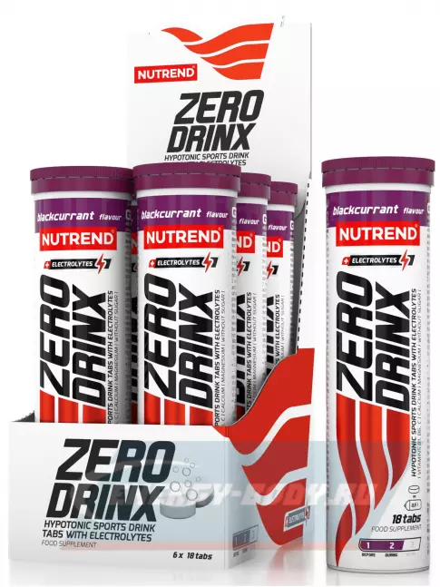  NUTREND ZERODRINX TABS 6 x 18 таблеток, Черная смородина