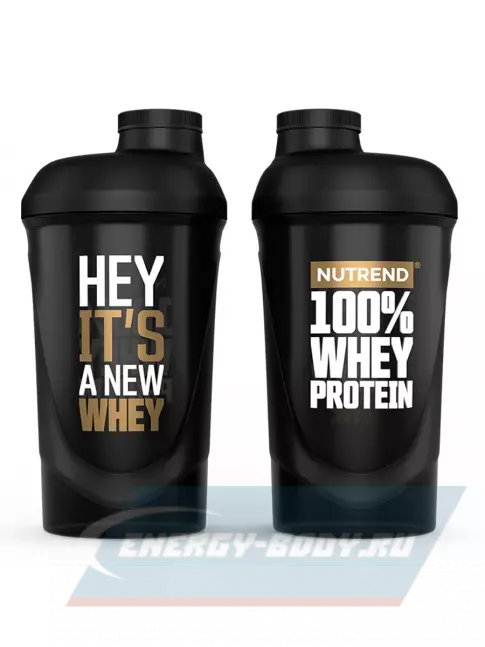  NUTREND Шейкер Nutrend (Черный 100% Whey) 600 мл, черный