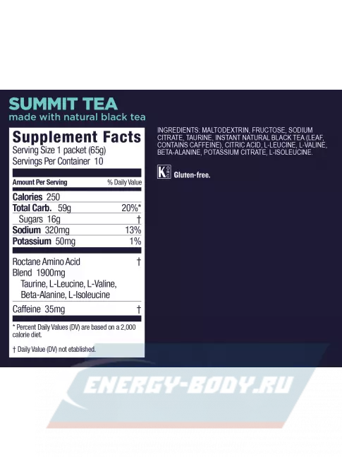  GU ENERGY GU ROCTANE ENERGY DRINK MIX 10 x 65 г, Горный чай