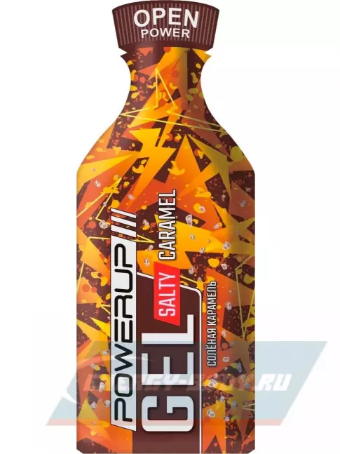 Энергетический гель Powerup Gel Salty 10 x 35 г, Соленая карамель