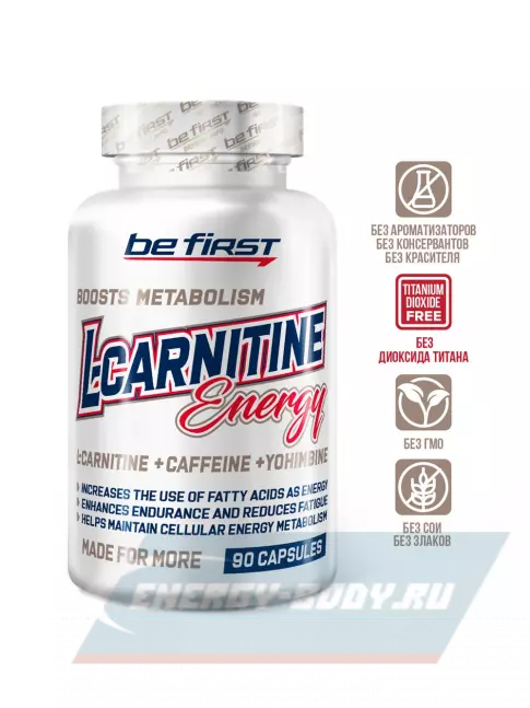 L-Карнитин Be First L-CARNITINE ENERGY 90 капсул