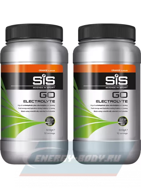  SCIENCE IN SPORT (SiS) GO Electrolyte Powder 2 x 500 г, Апельсин