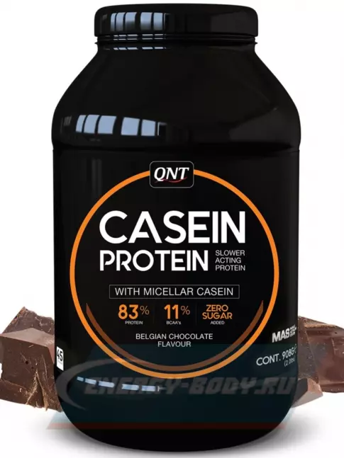  QNT CASEIN PROTEIN 908 г, Бельгийский шоколад