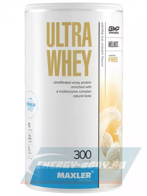  MAXLER Ultra Whey 300 г, Ванильное мороженное