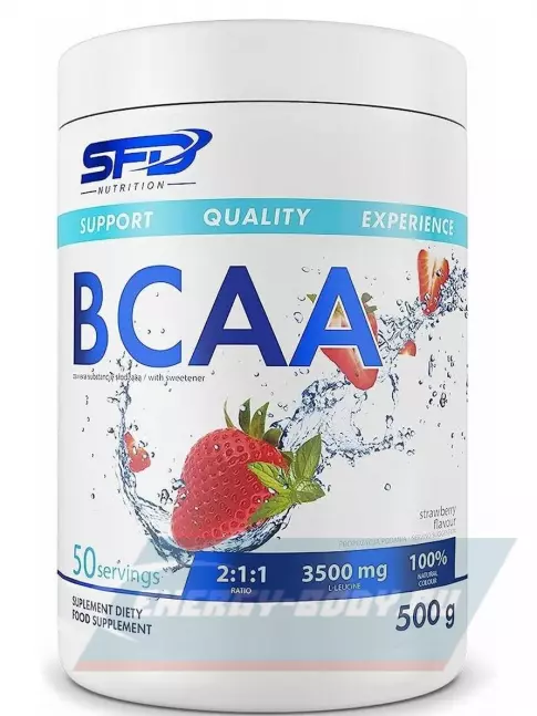 ВСАА SFD BCAA Powder 500 г, Клубника