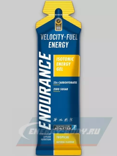 Энергетический гель APPLIED NUTRITION Endurance Velocity Fuel ENERGY Isotonic Gel 20 саше, Тропические фрукты