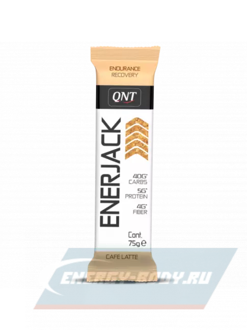 Батончик энергетический QNT Enerjack 75 г, Кофе латте