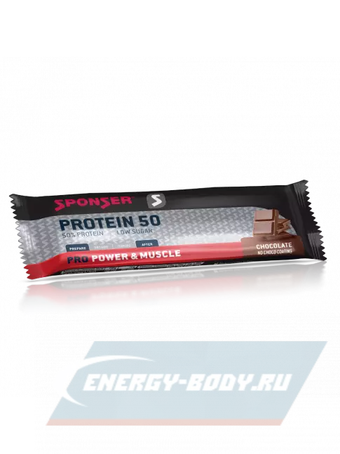 Батончик протеиновый SPONSER PRO PROTEIN BAR 50 25 x 50 г, Шоколад