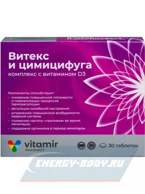  ВИТАМИР Витекс и цимицифуга 30 таблеток