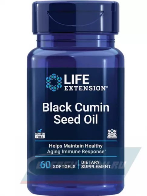  Life Extension Black Cumin Seed Oil 60 гелевых капсул