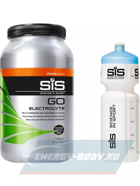  SCIENCE IN SPORT (SiS) GO Electrolyte + Бутылочка белая Апельсин №3