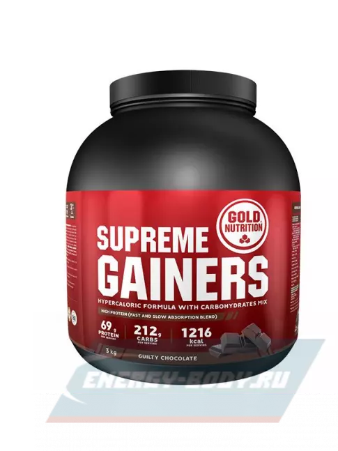 Гейнер GoldNutrition Supreme Gainers 3000 г, Шоколад